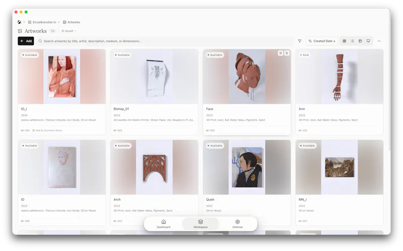 OPUS Studio management for artists screenshot 3