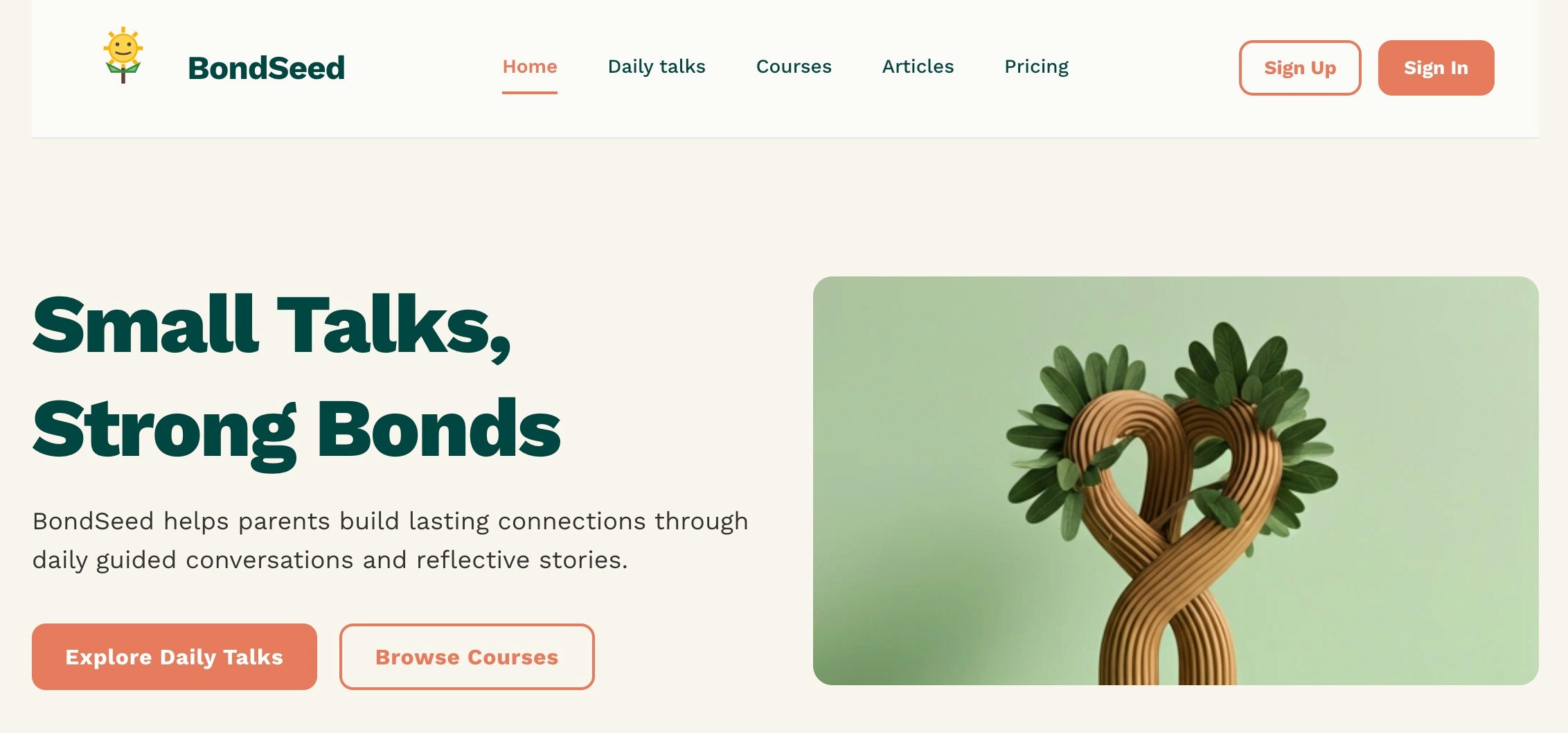 BondSeed - Main product screenshot demonstrating key features and user interface