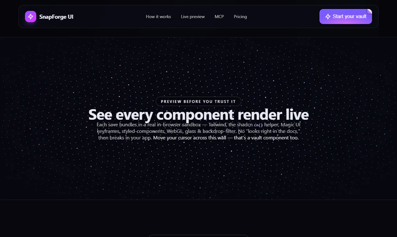 SnapForge UI gallery image