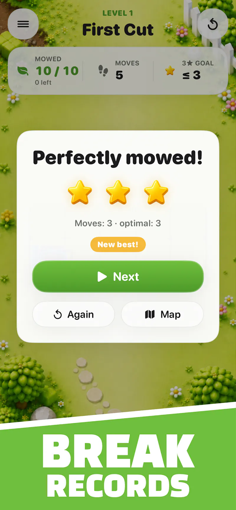 Lawn Slide - Mow & Puzzle  screenshot 4