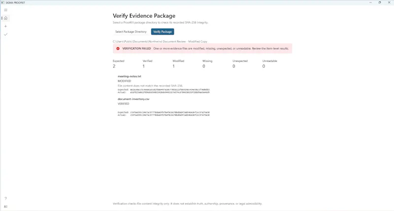SIGMA PROOFKIT screenshot 3