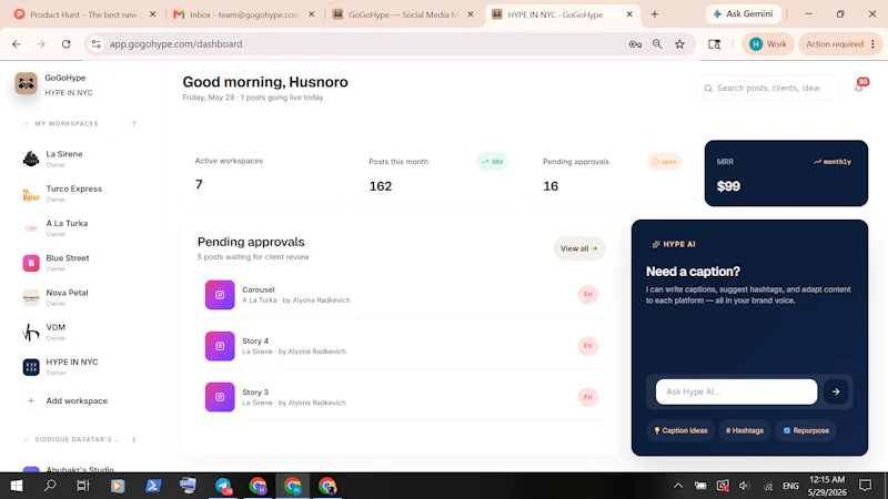 GoGoHype screenshot 2