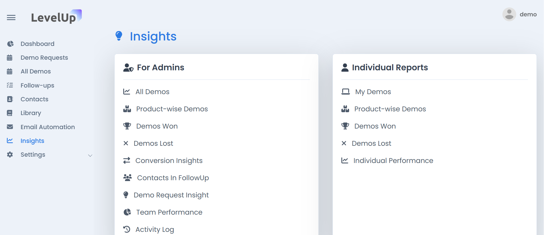 Levelup Demo - Product Hunt launch logo and brand identity