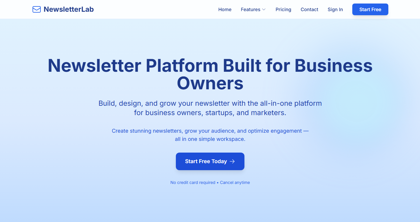 The Newsletter Lab - all-in-one platform gallery image
