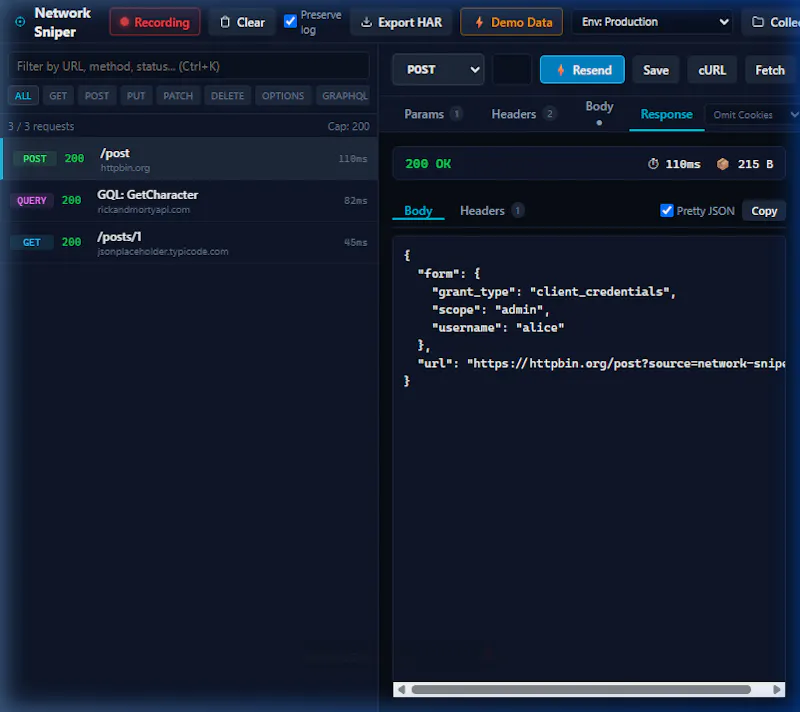 Network Sniper screenshot 1