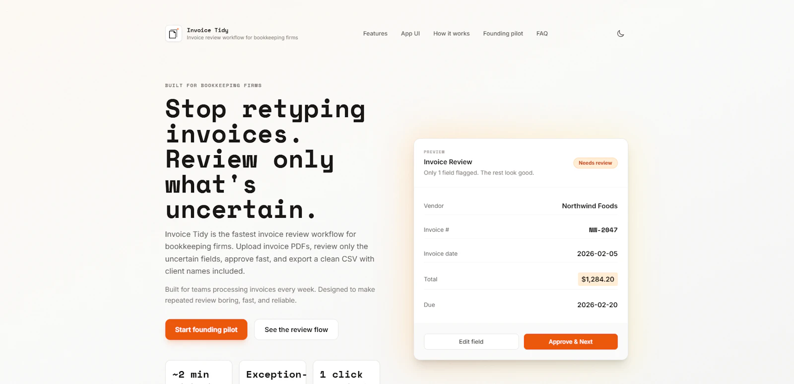 Invoice Tidy screenshot 2