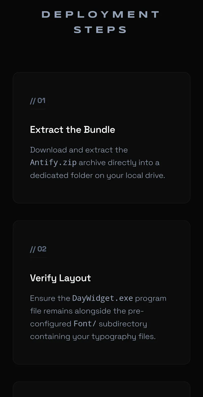 ANTIFY Daywidget screenshot 3