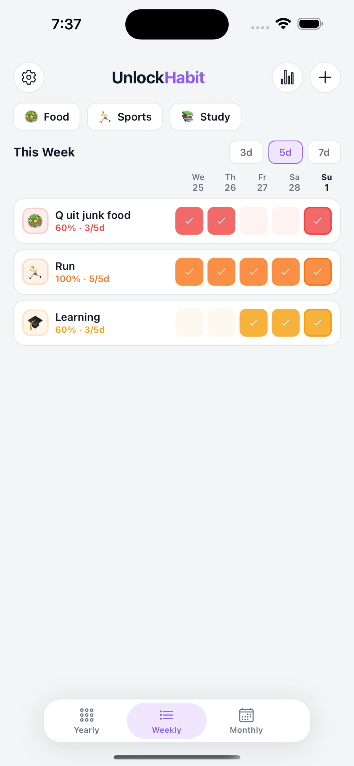 UnlockHabit 截图 5