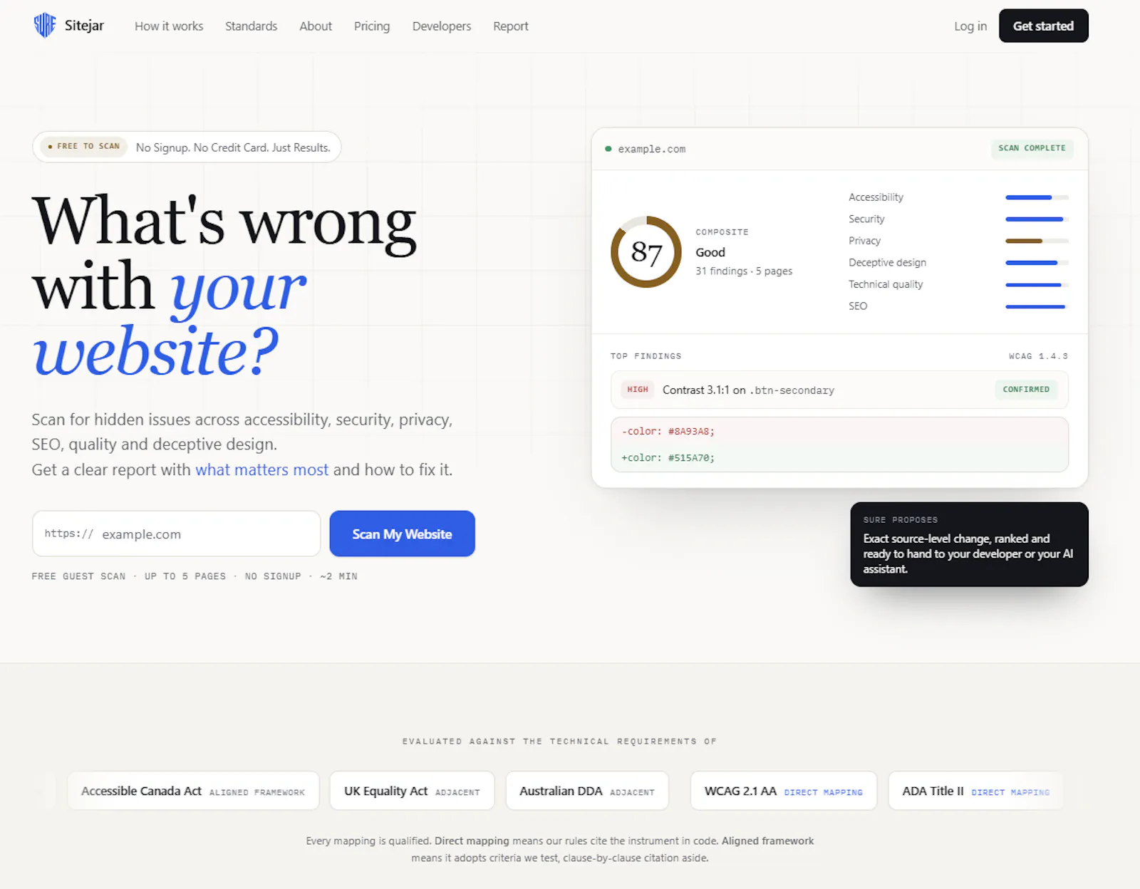 Sitejar screenshot 1