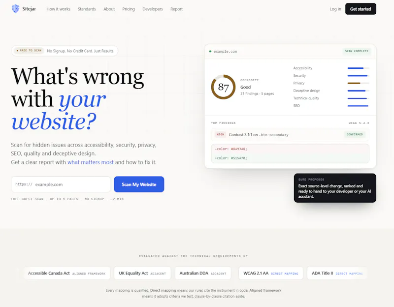Sitejar screenshot 1