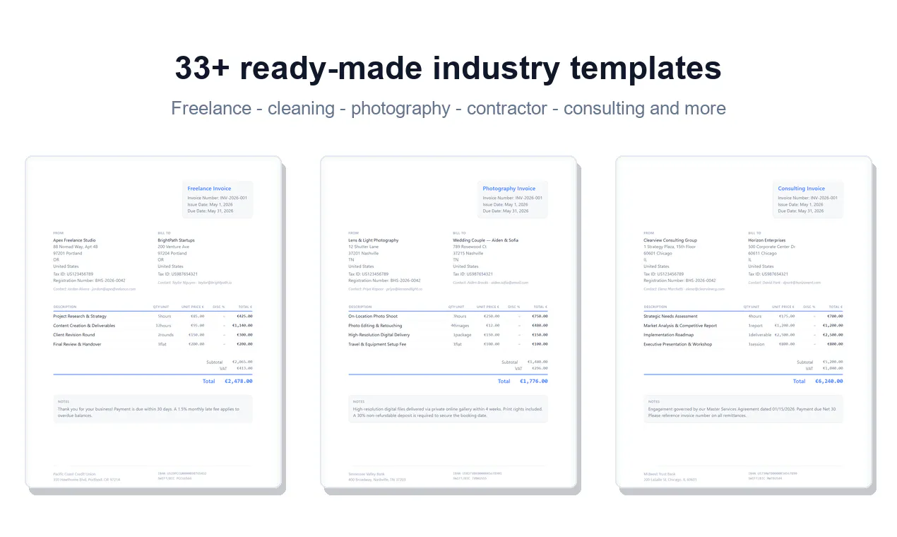Blank Invoice Maker gallery image