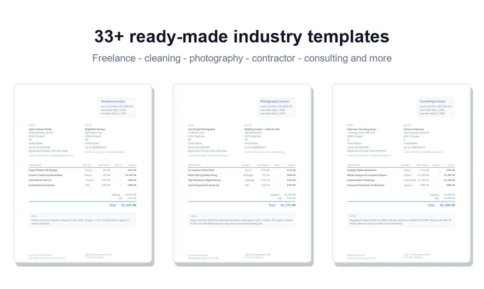 Blank Invoice Maker screenshot 3