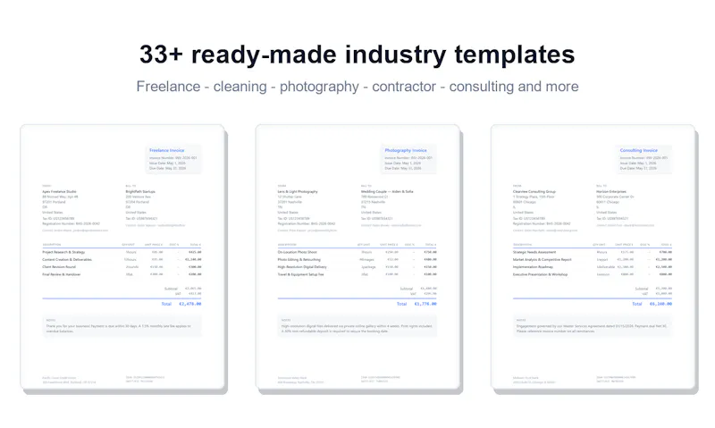 Blank Invoice Maker screenshot 3