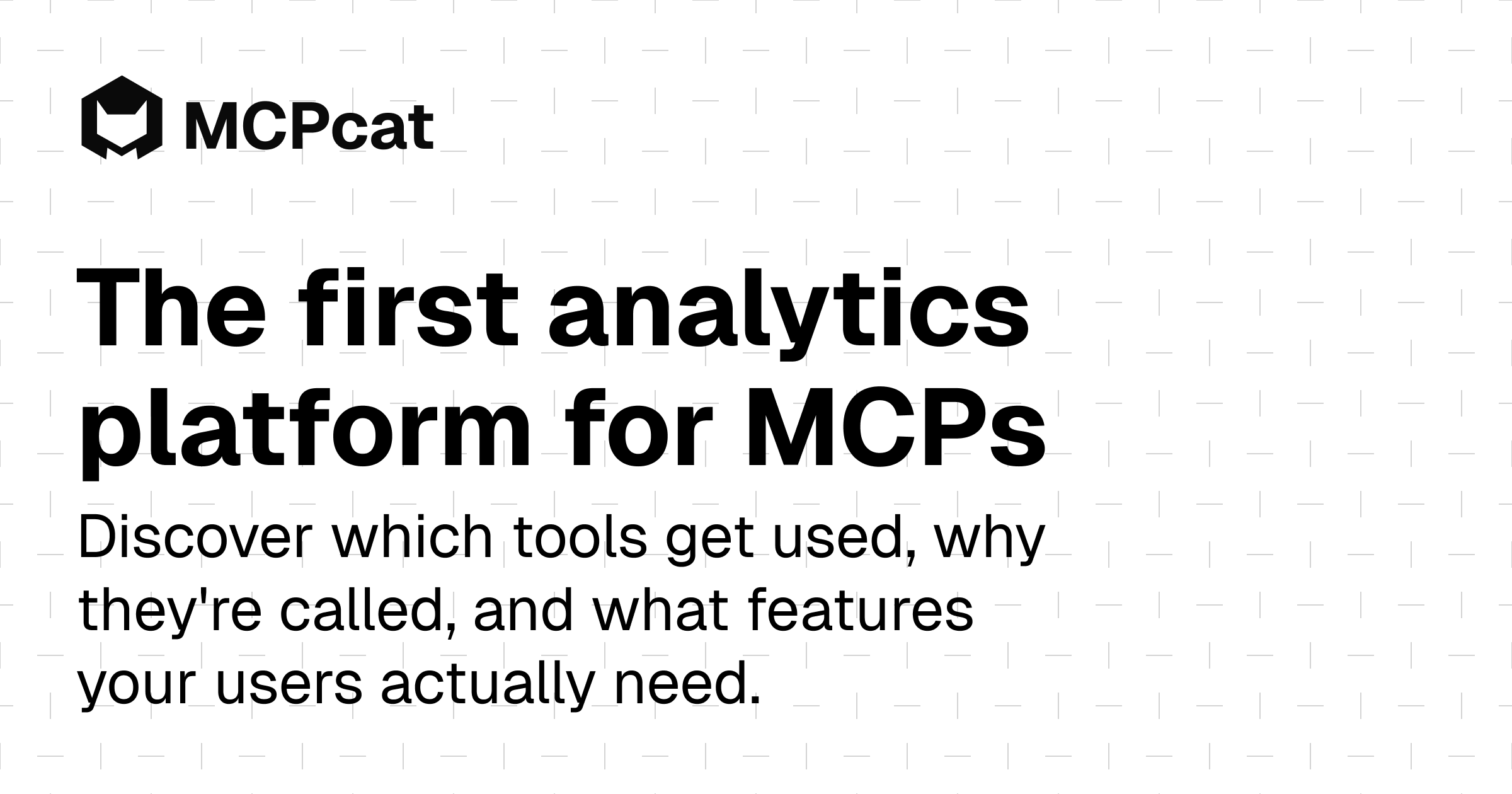 MCPCAT - Benutzeranalyse und Telemetrie für MCP -Server Medien 1