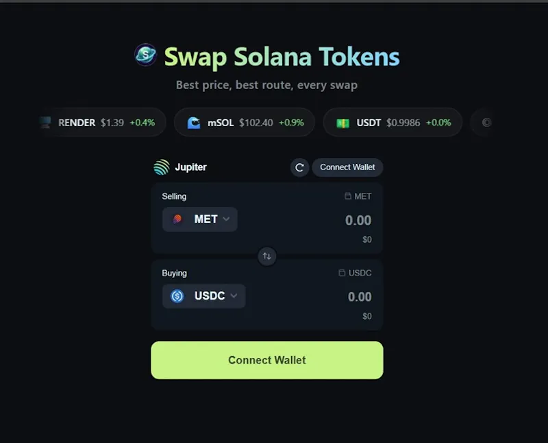 Swap Solana Tokens screenshot 2