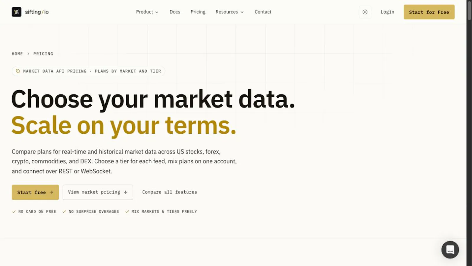 SiftingIO screenshot 2
