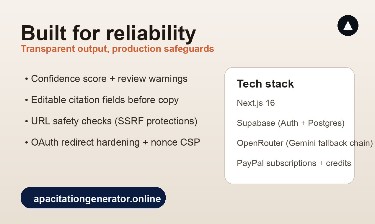 APA Citation Generator - Screenshot 3 showing product features and functionality
