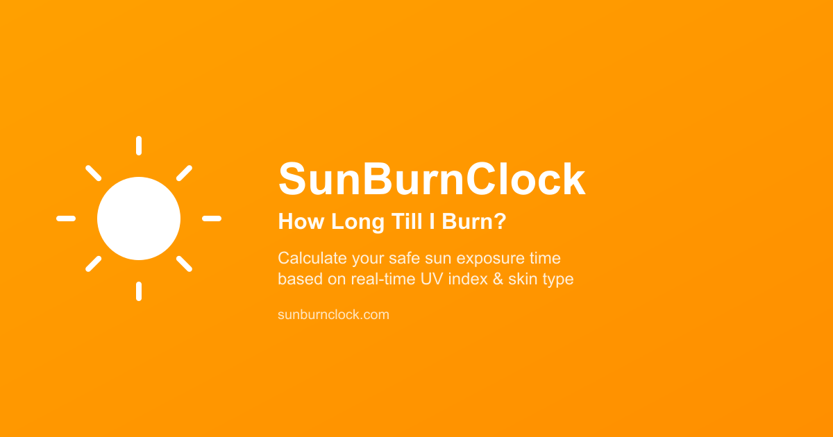 Media Sunburnclock - Berapa lama saya membakar? 1
