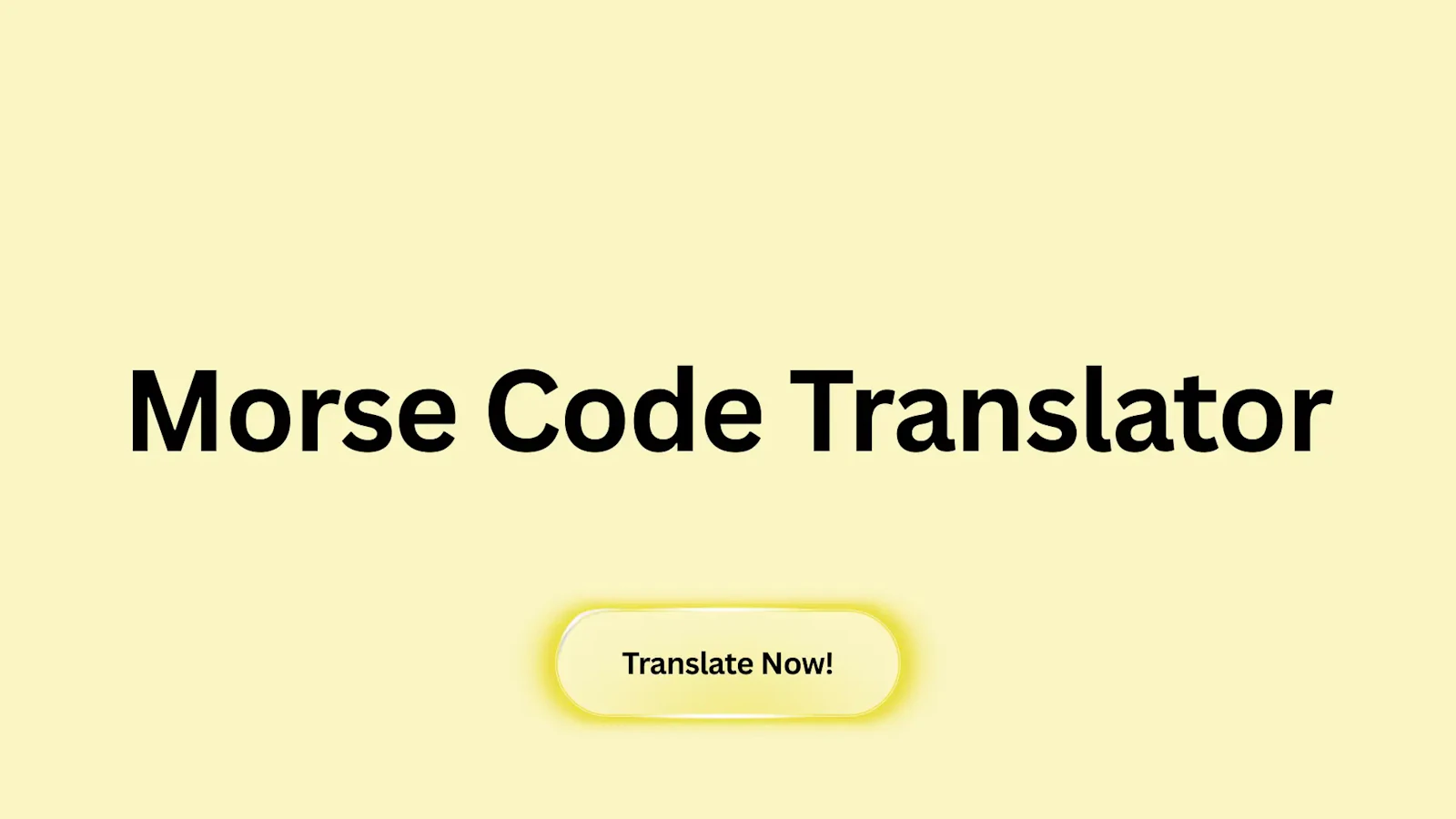 Morse Code Translator screenshot 1