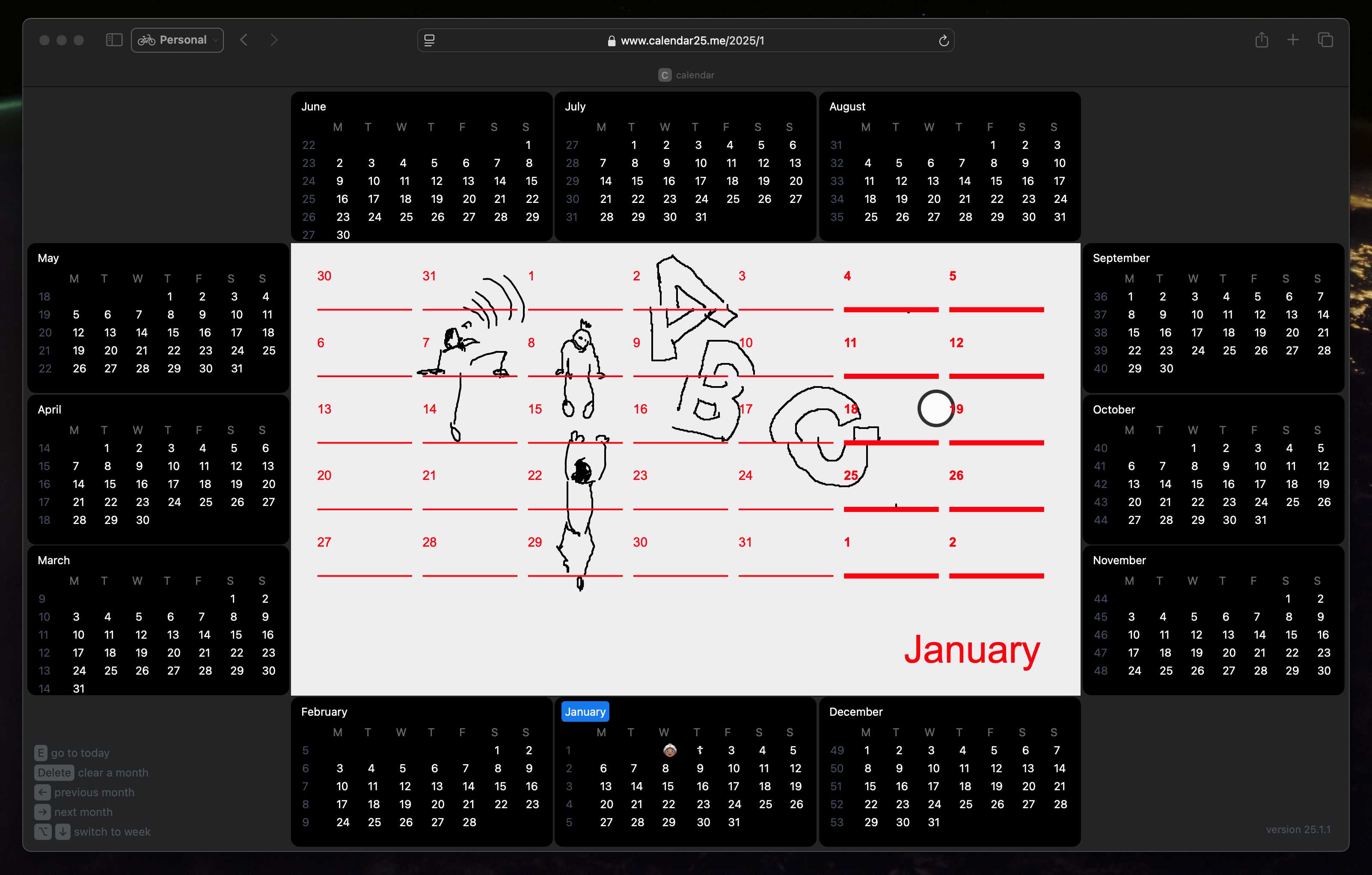 Kalender 25 media 4