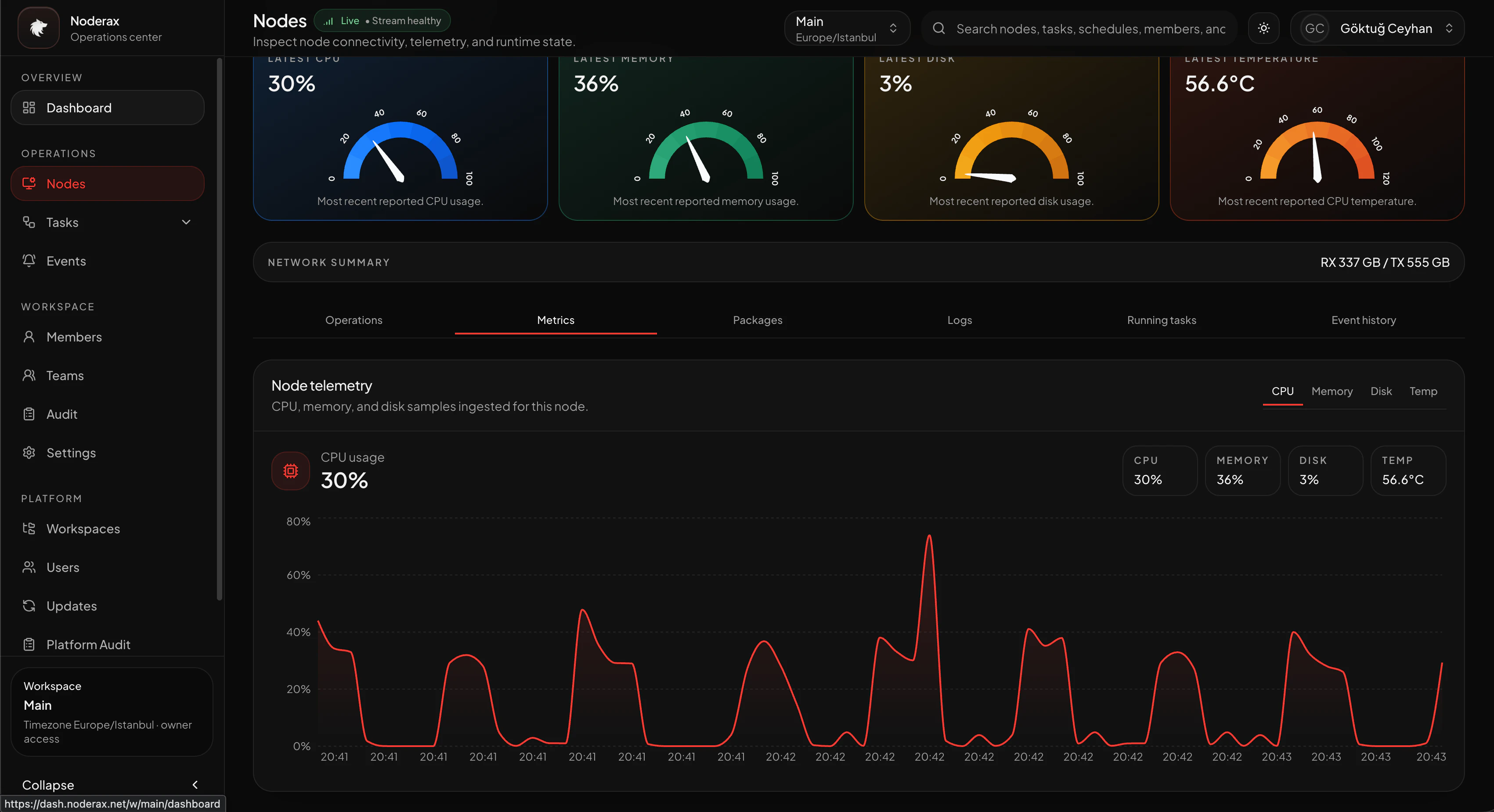 Noderax — Infrastructure Control Plane 대표 미리보기