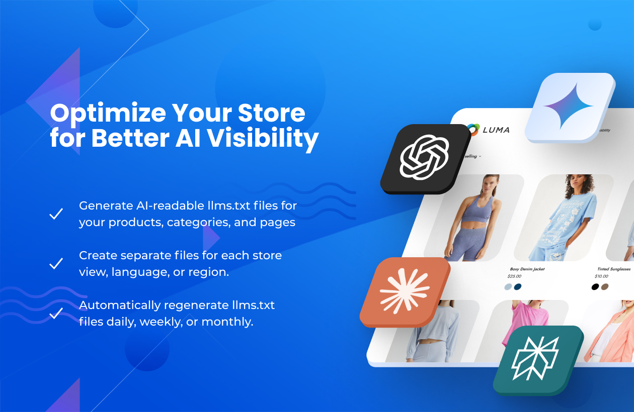 Magento 2 LLMs TXT Generator Extension gallery image