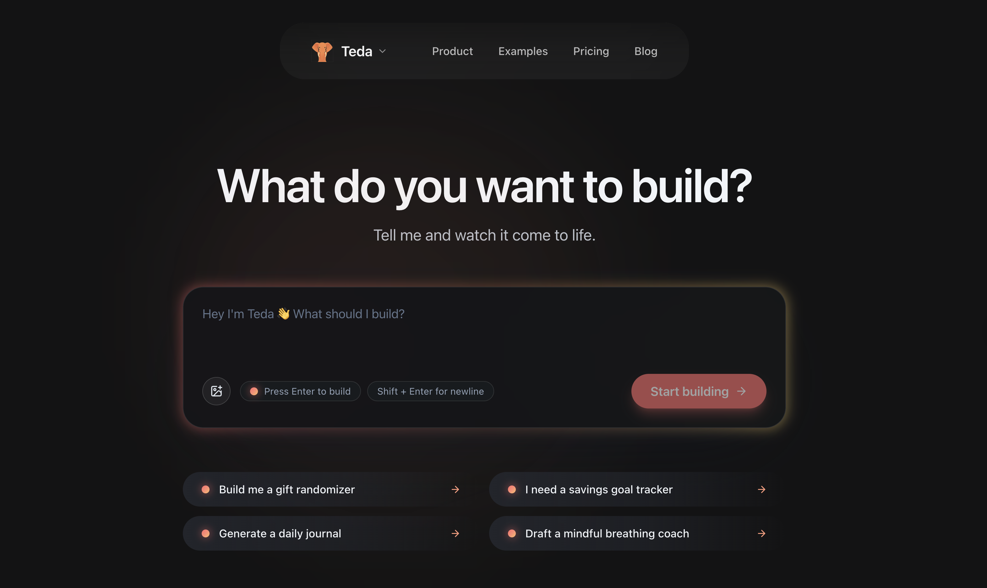 Teda.dev - AI app builder gallery image