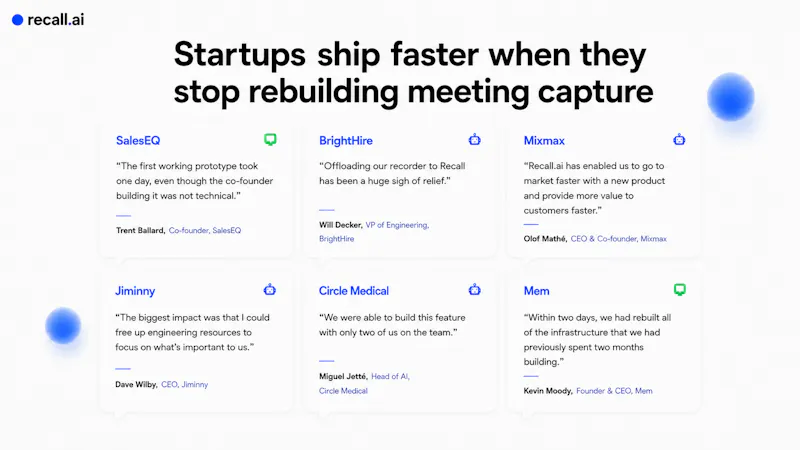 Startup Program by Recall.ai screenshot 4