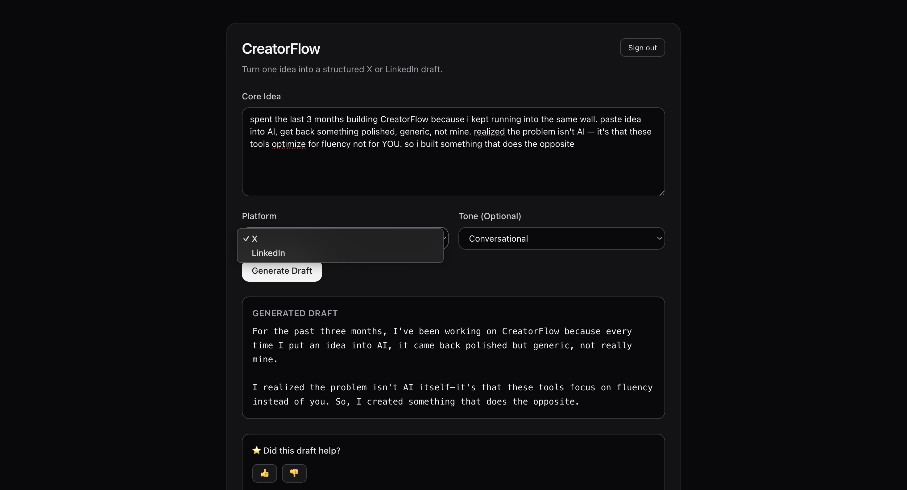 CreatorFlow gallery image