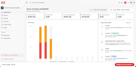 To Bill β Swiss Billing Software gallery image