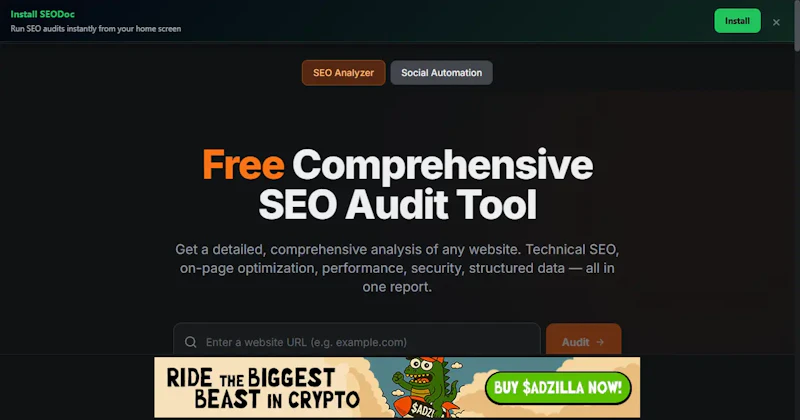 SEODoc screenshot 2