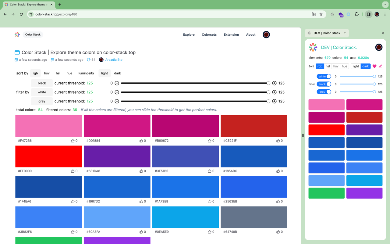 color stack gallery image