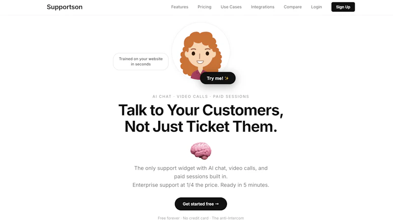 Supportson screenshot 2