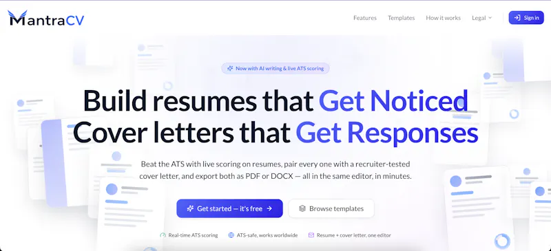 Mantra CV screenshot 1