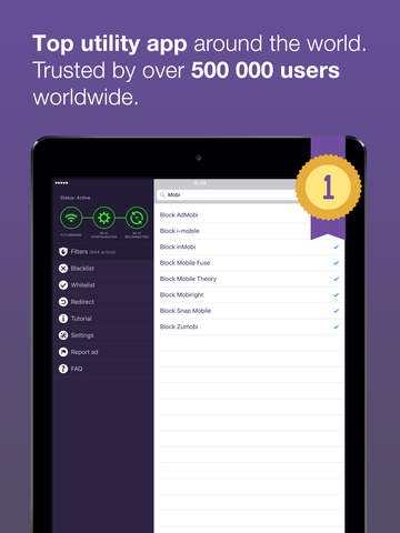 Weblock - AdBlock for apps and websites gallery image