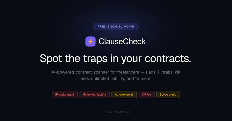 ClauseCheck — Stop signing bad contracts screenshot 2
