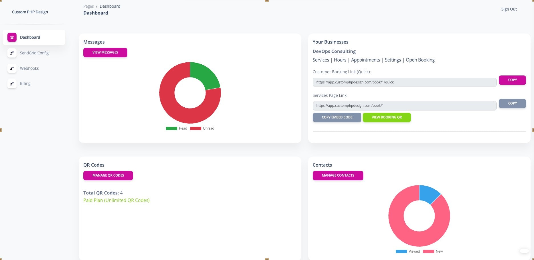 Turn QR scans into bookings & leads - Main product screenshot demonstrating key features and user interface