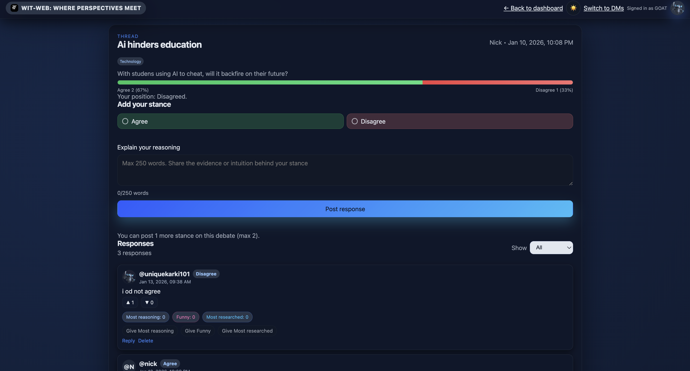 WitWeb - Screenshot 3 showing product features and functionality