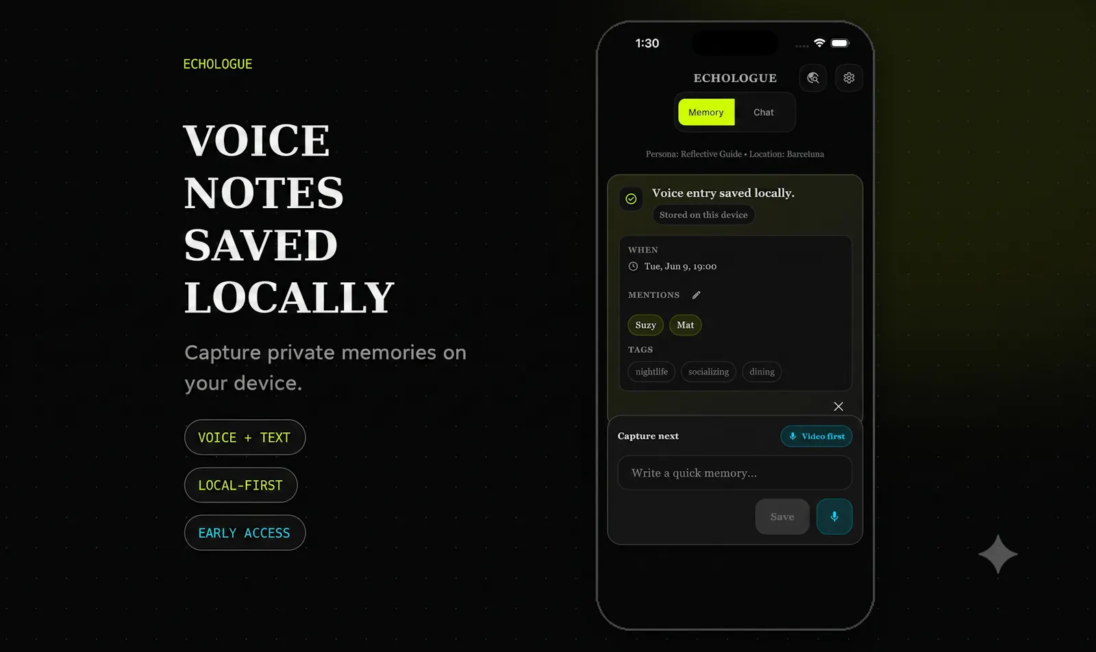 Echologue screenshot 2