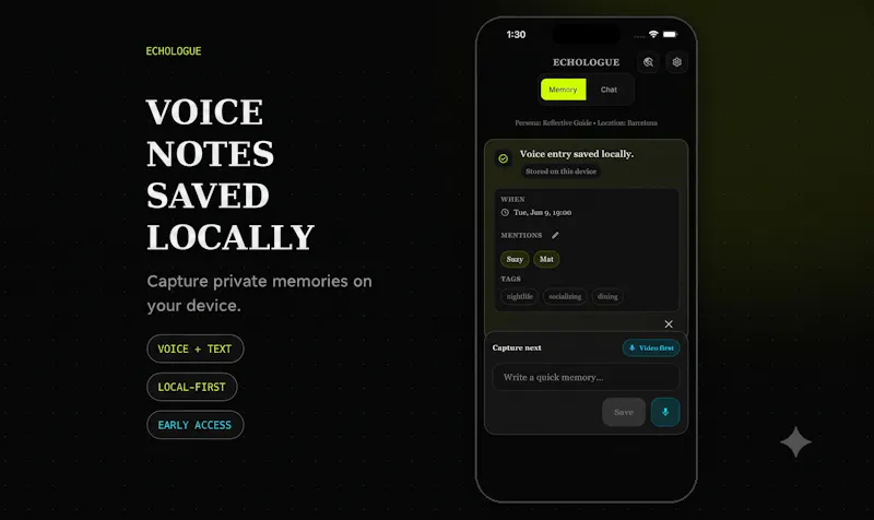 Echologue screenshot 2