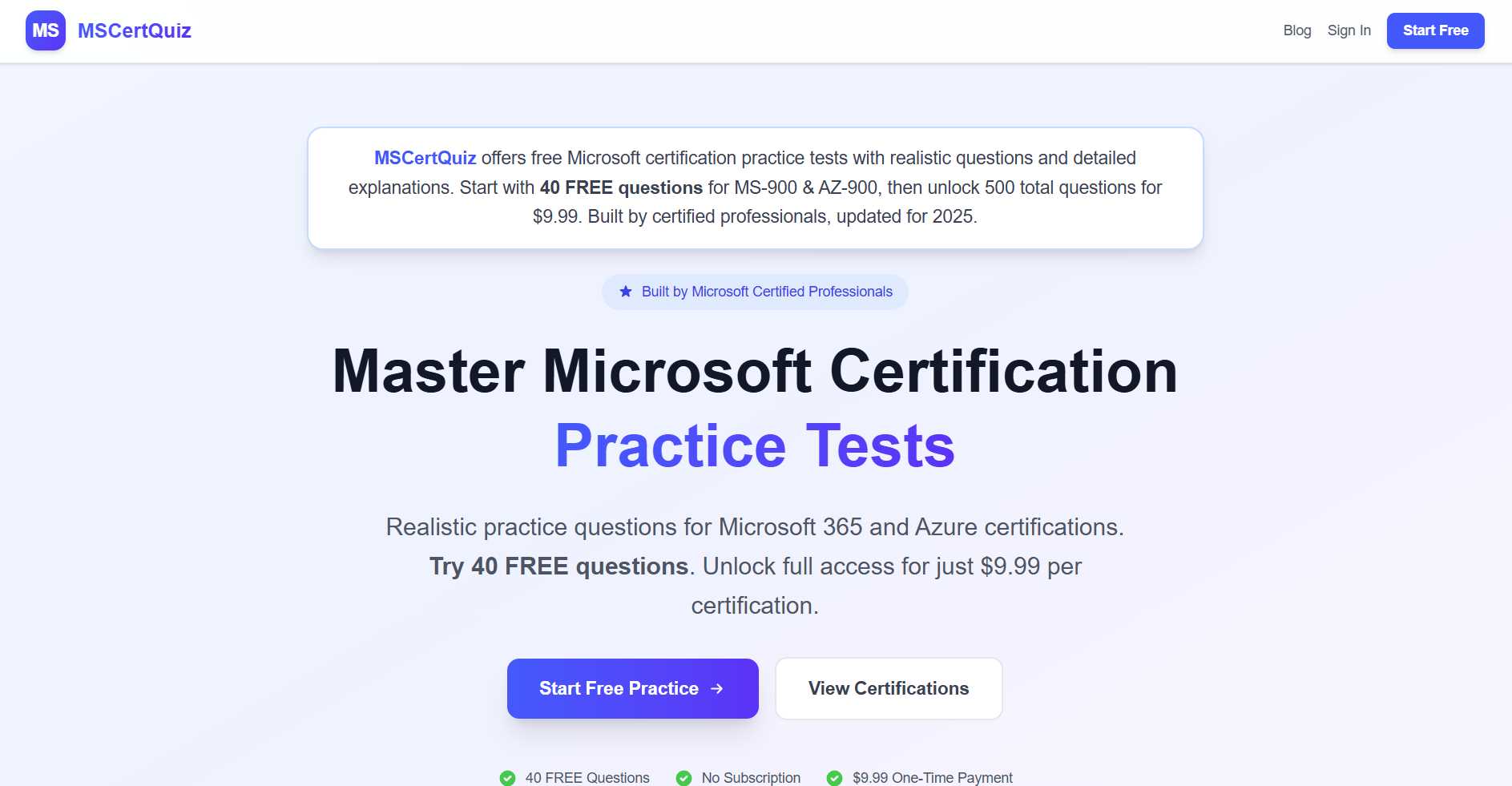 MSCertQuiz gallery image