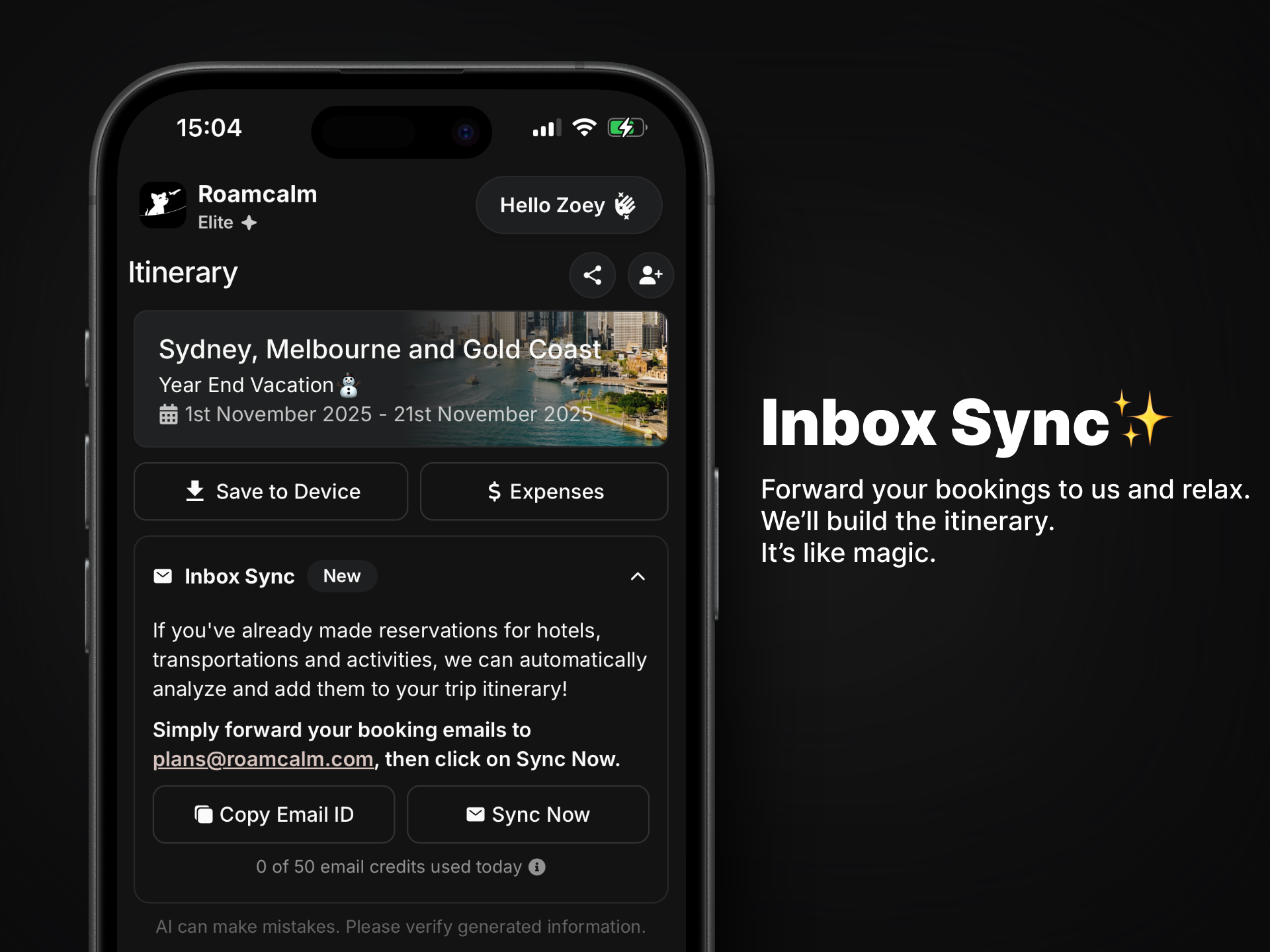 Roamcalm gallery image