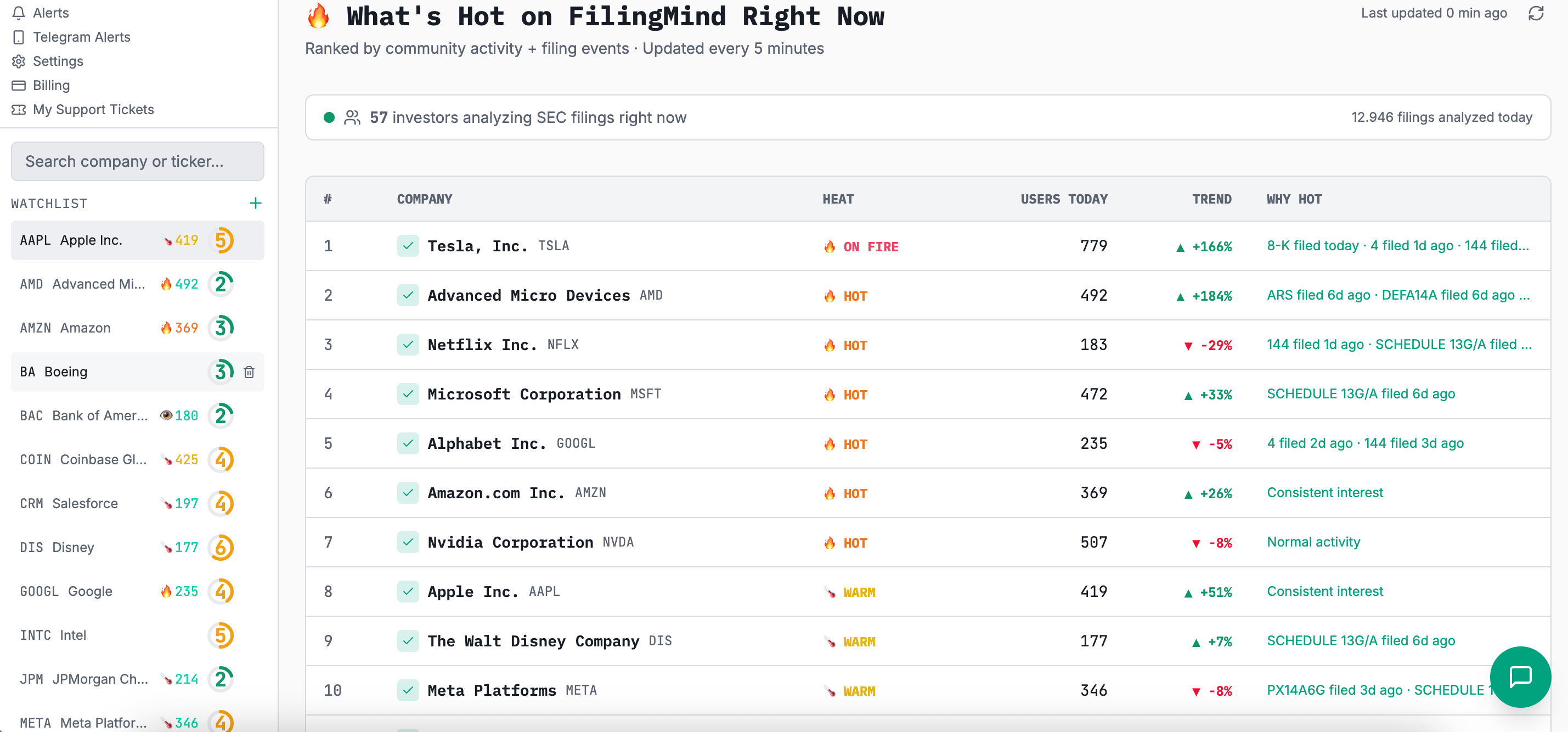 FilingMind AI SEC filing intelligence gallery image