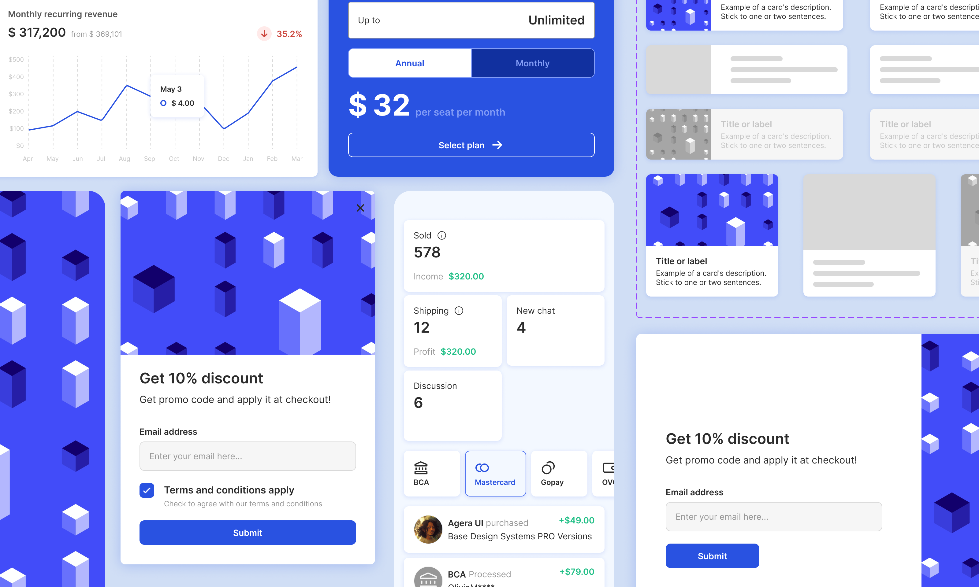 베어 디자인 시스템 v1.2.3 - 무료 사용자 정의 가능한 설계 시스템 미디어 2