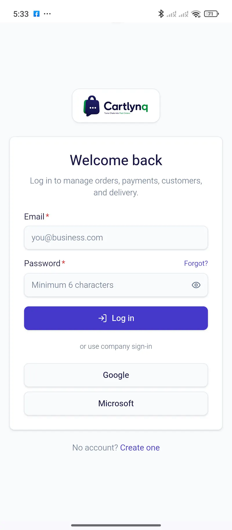 Cartlynq screenshot 1