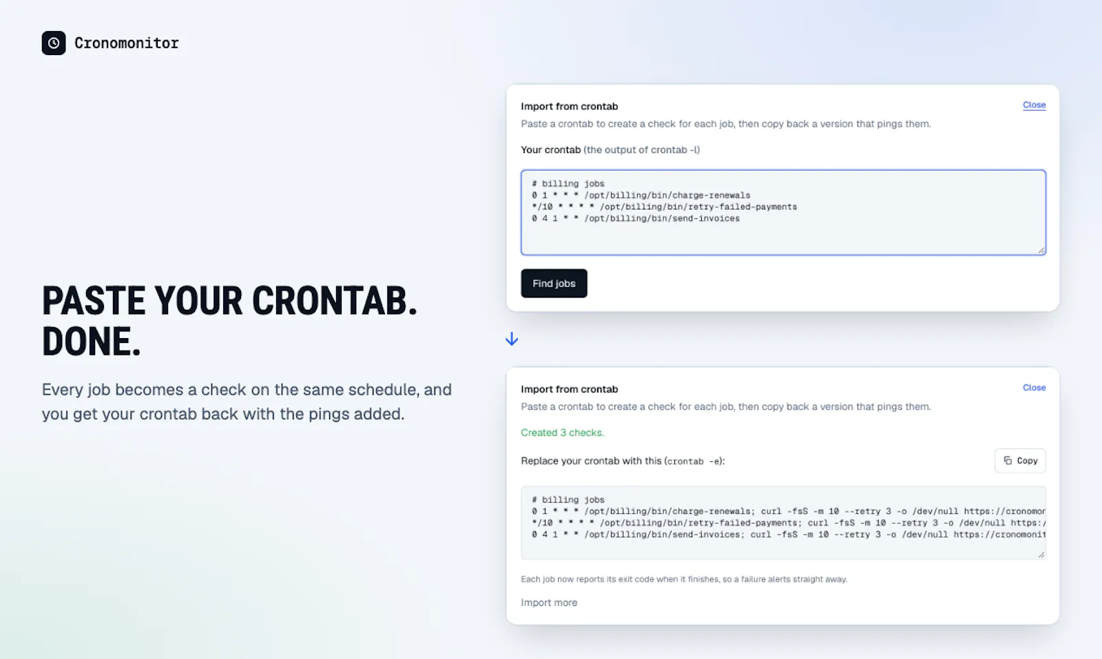 Cronomonitor screenshot 2