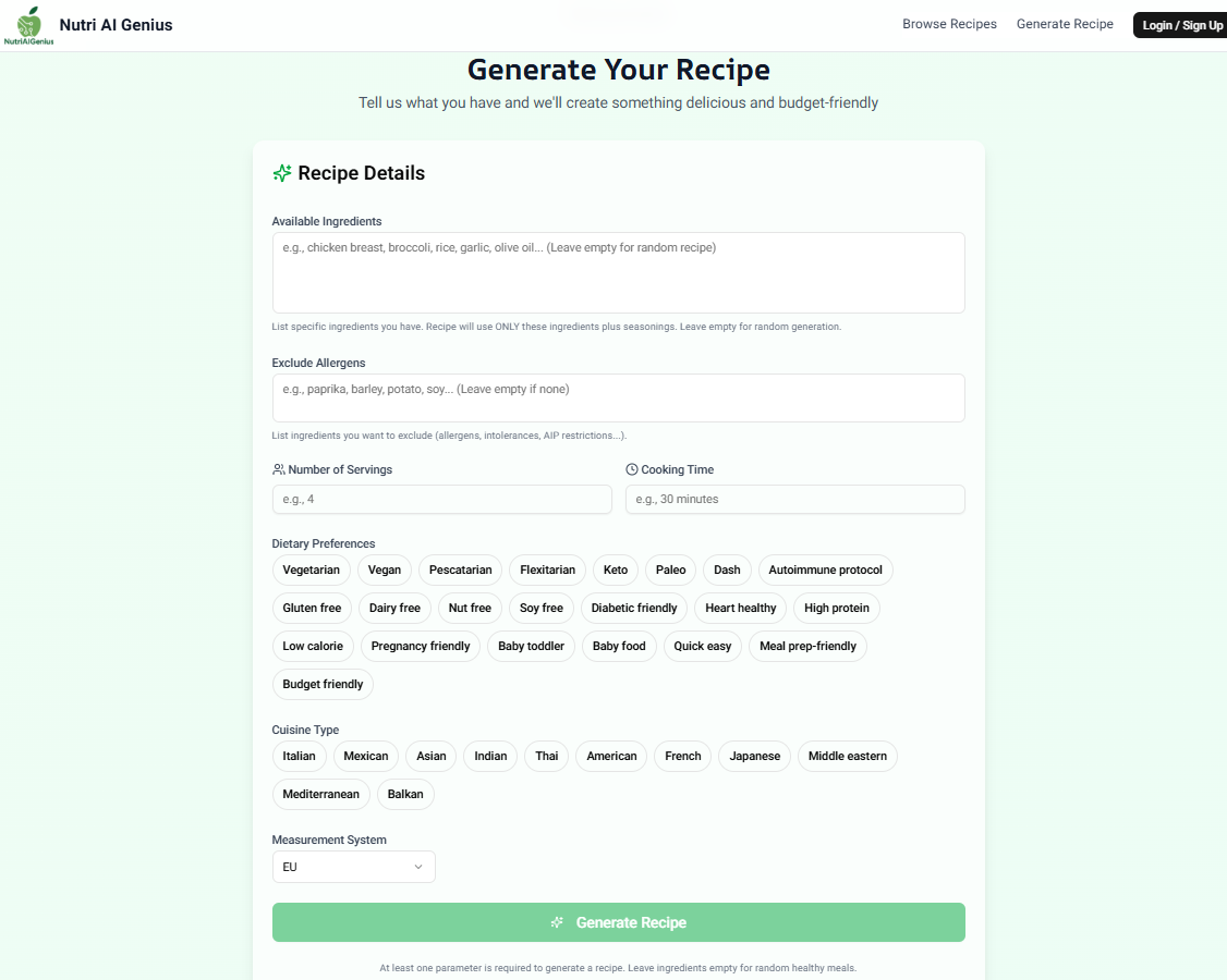 Nutri ai genio - Planificador de comidas de IA desde su refrigerador a su plato media 2