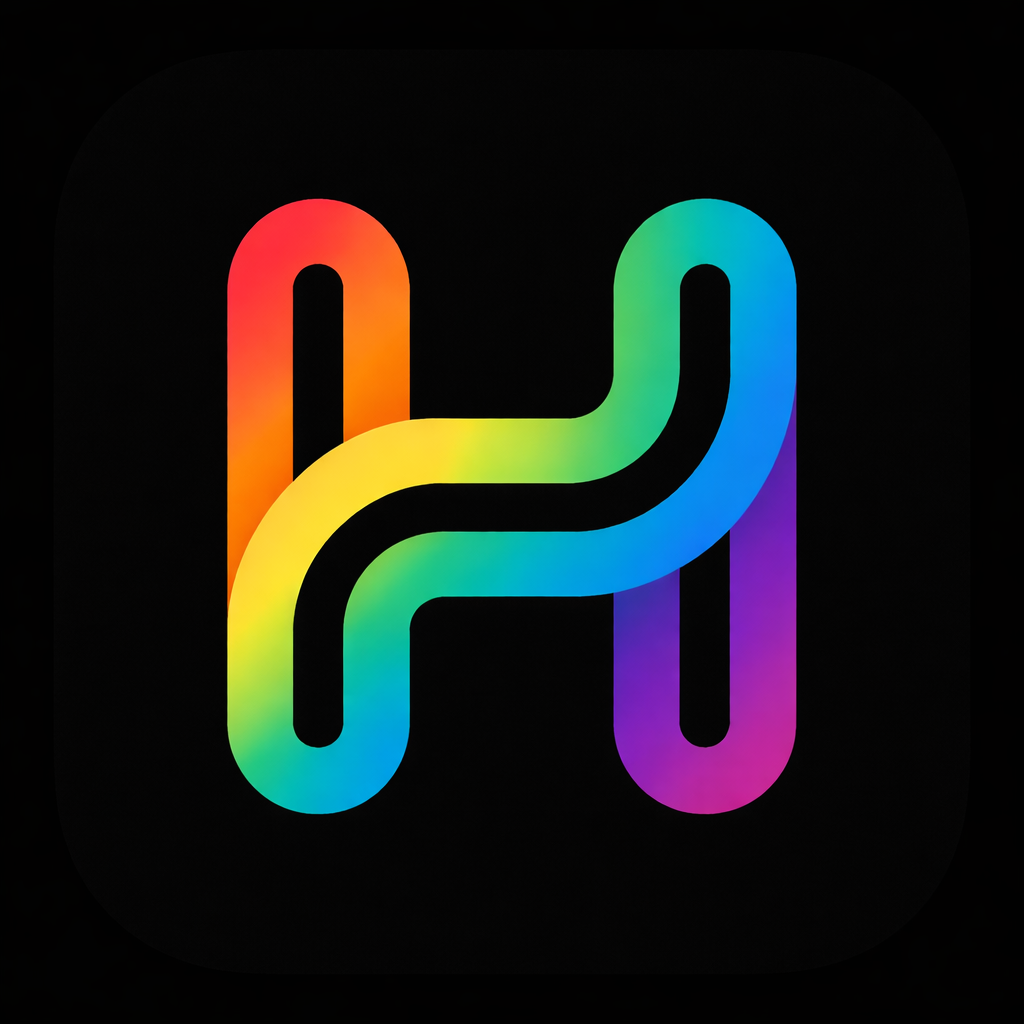 Huemory - Product Hunt launch logo and brand identity