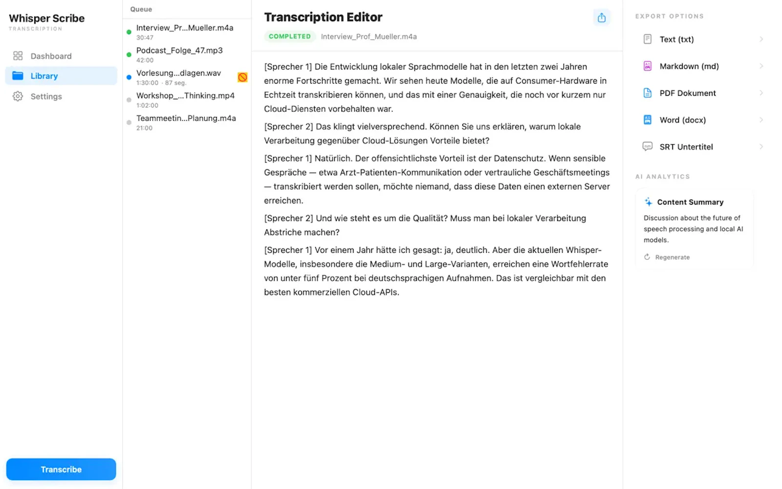 WhisperScribe Pro screenshot 4