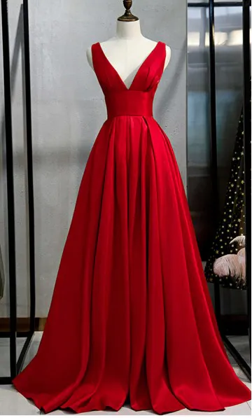 Long Red Prom Dresses